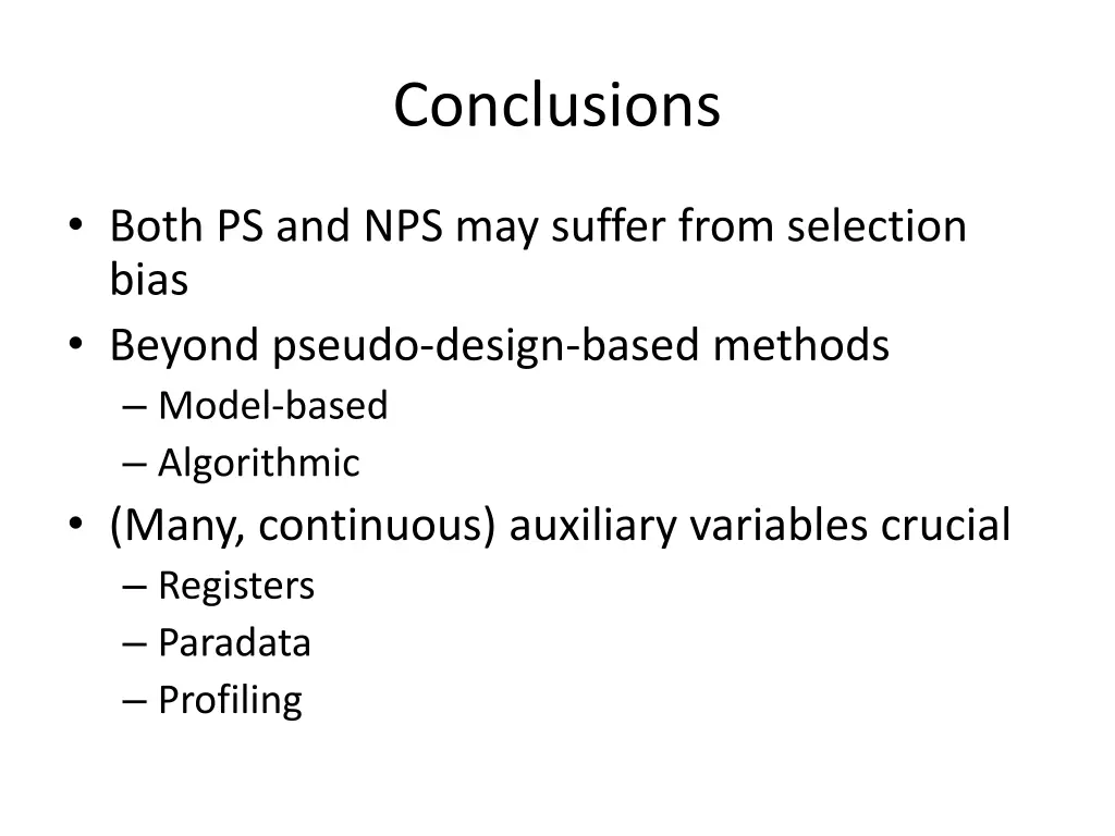 conclusions