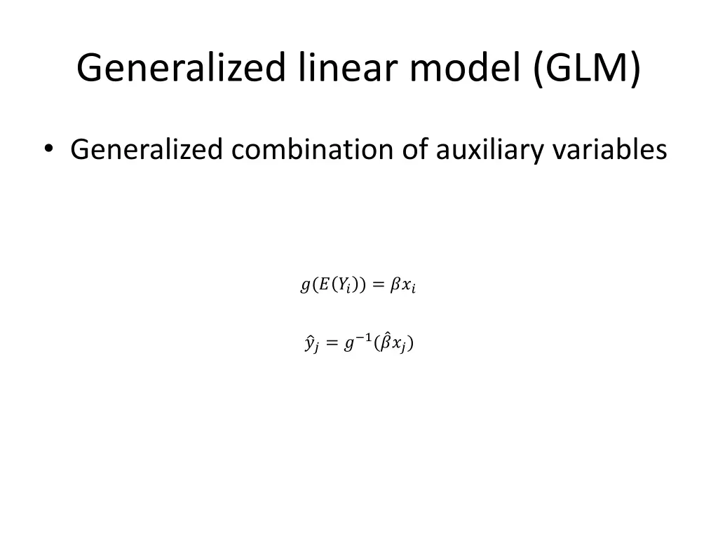 generalized linear model glm