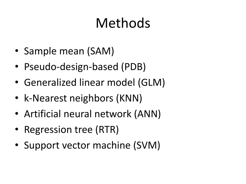 methods