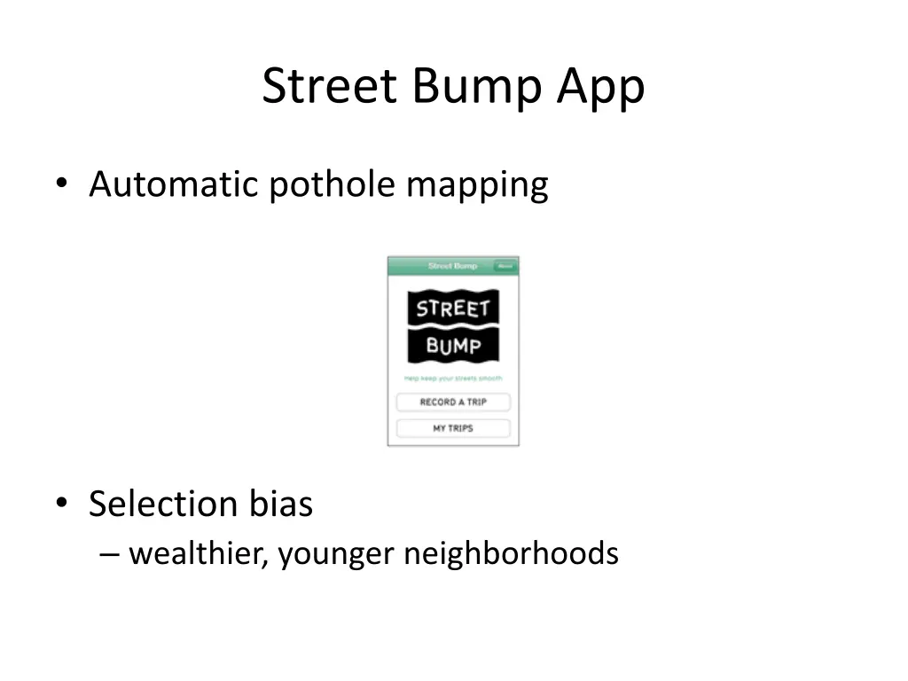 street bump app