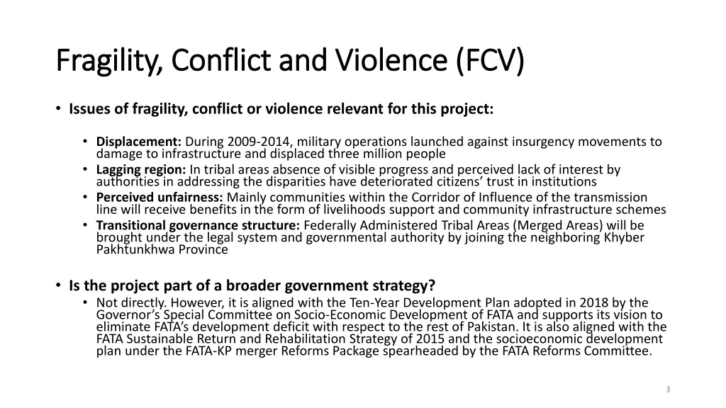 fragility conflict and violence fcv fragility