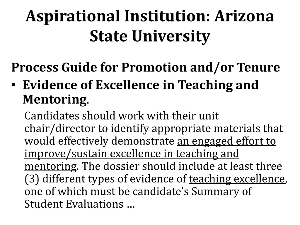 aspirational institution arizona state university 1