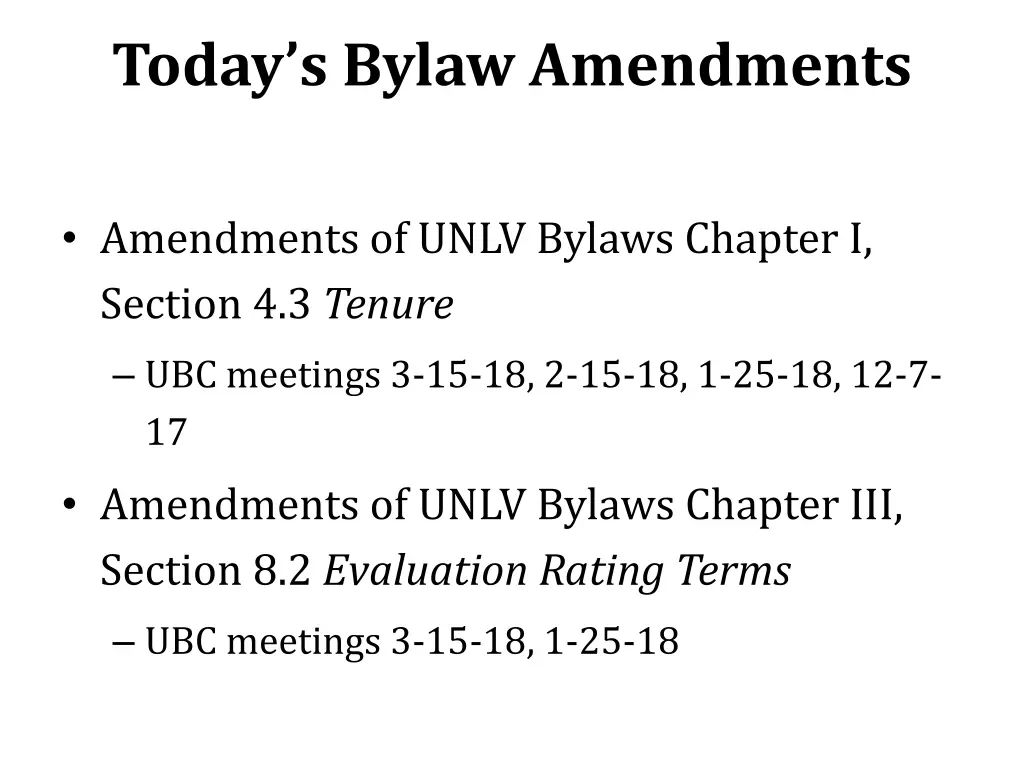 today s bylaw amendments 1