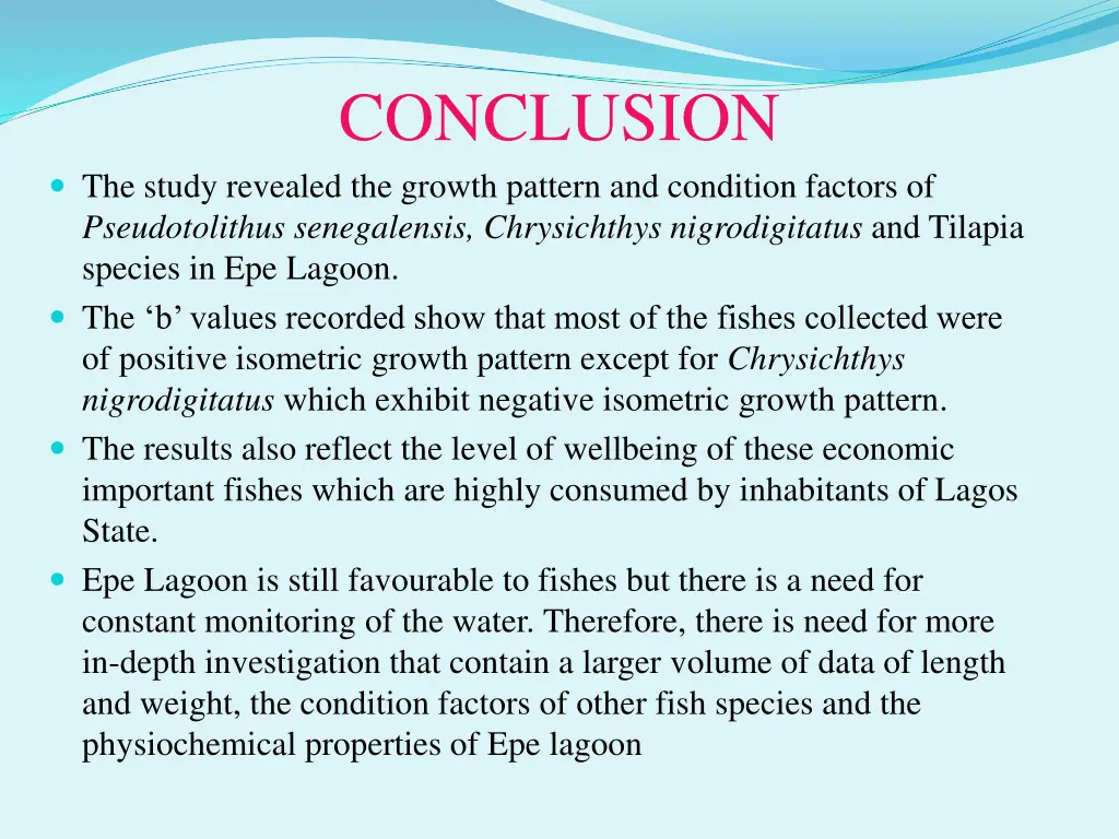 conclusion