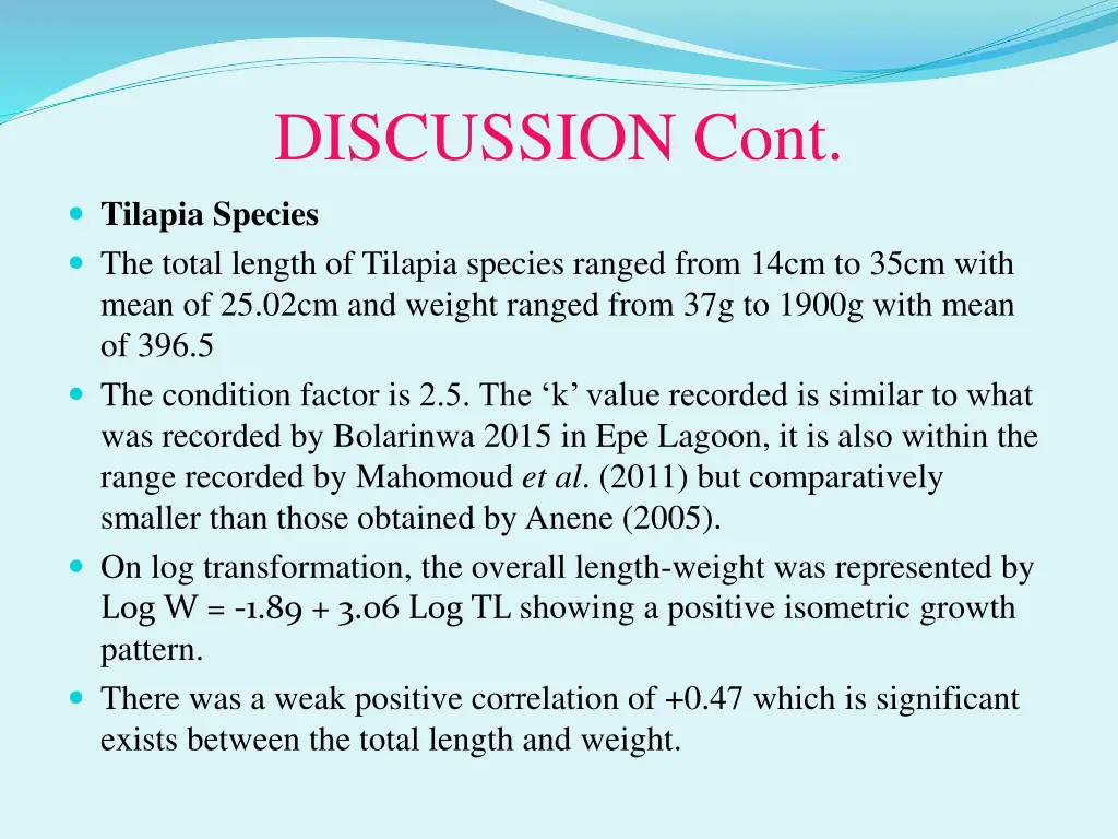 discussion cont 1