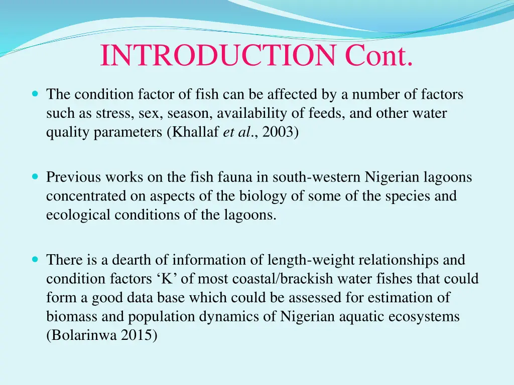 introduction cont