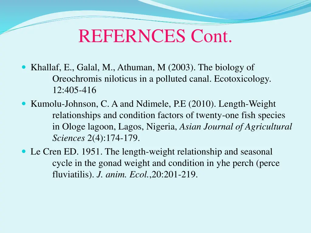 refernces cont