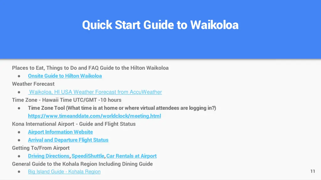 quick start guide to waikoloa
