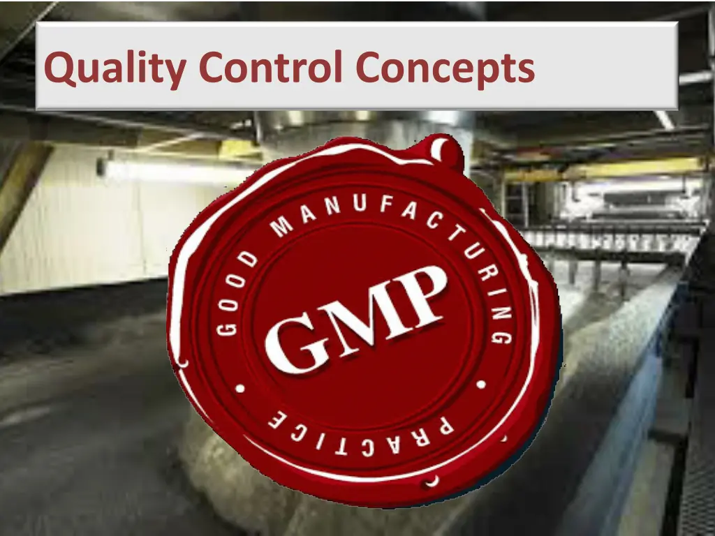 quality control concepts