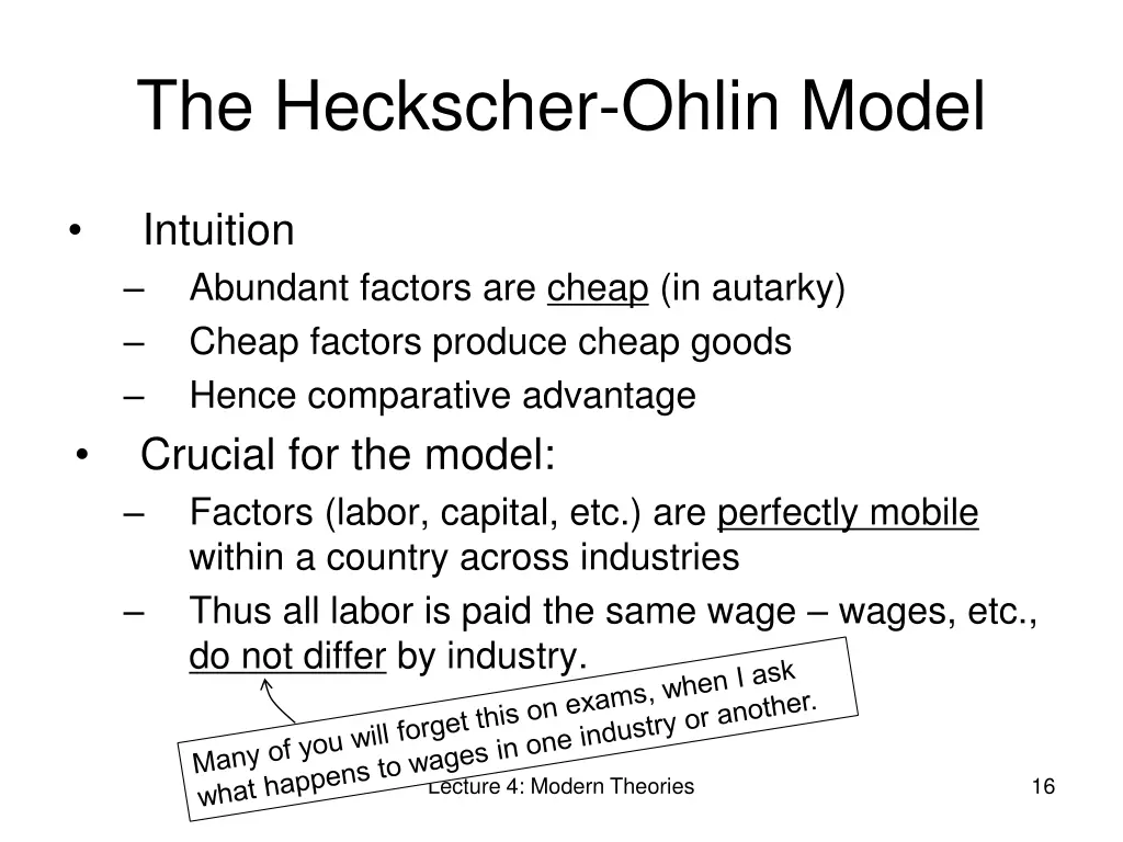 the heckscher ohlin model 7