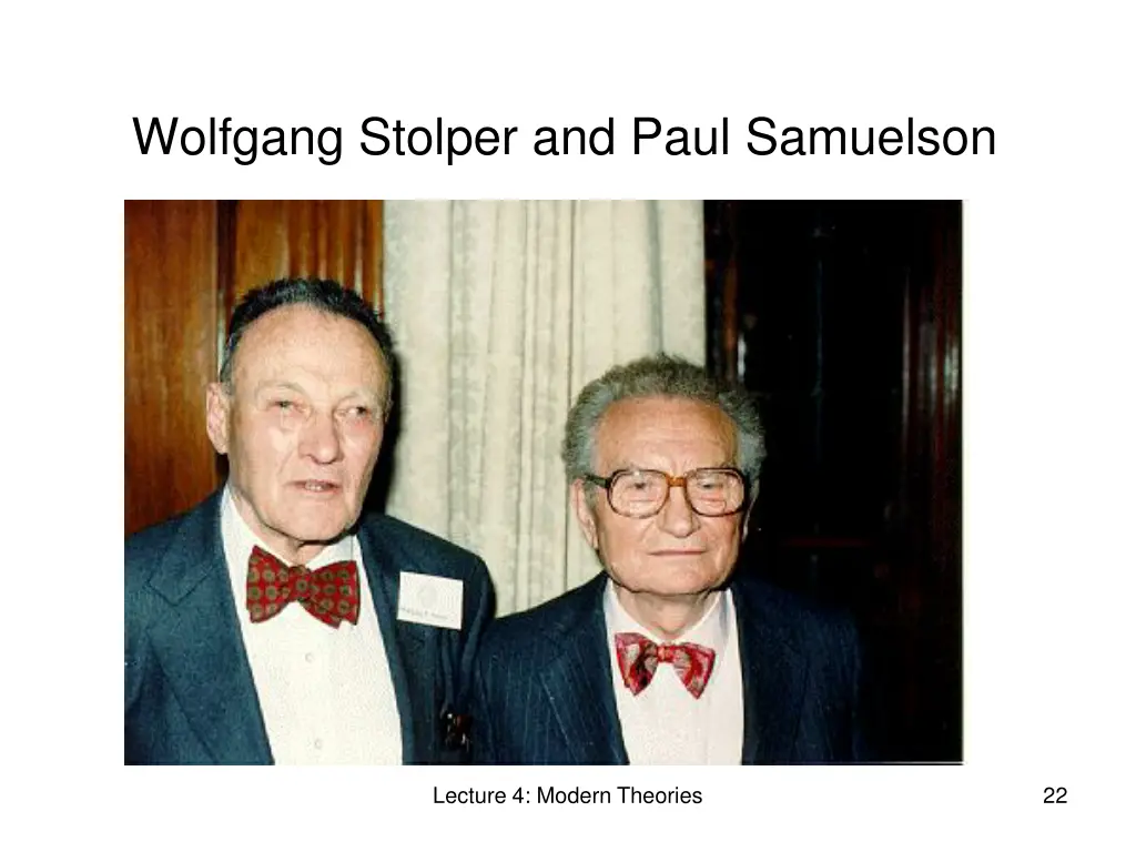 wolfgang stolper and paul samuelson