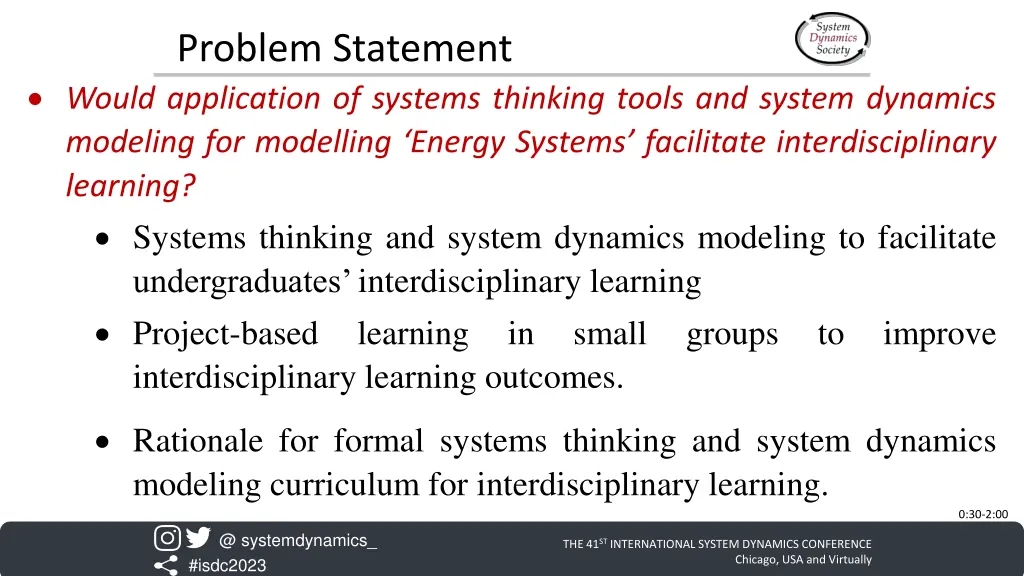 problem statement