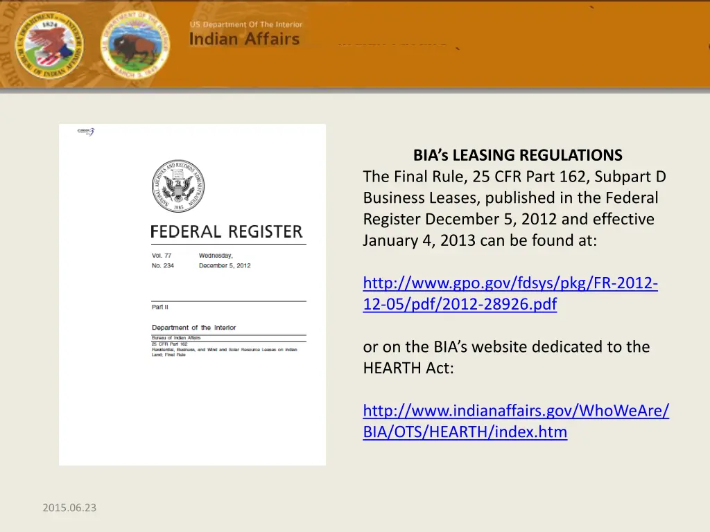 bia s leasing regulations the final rule