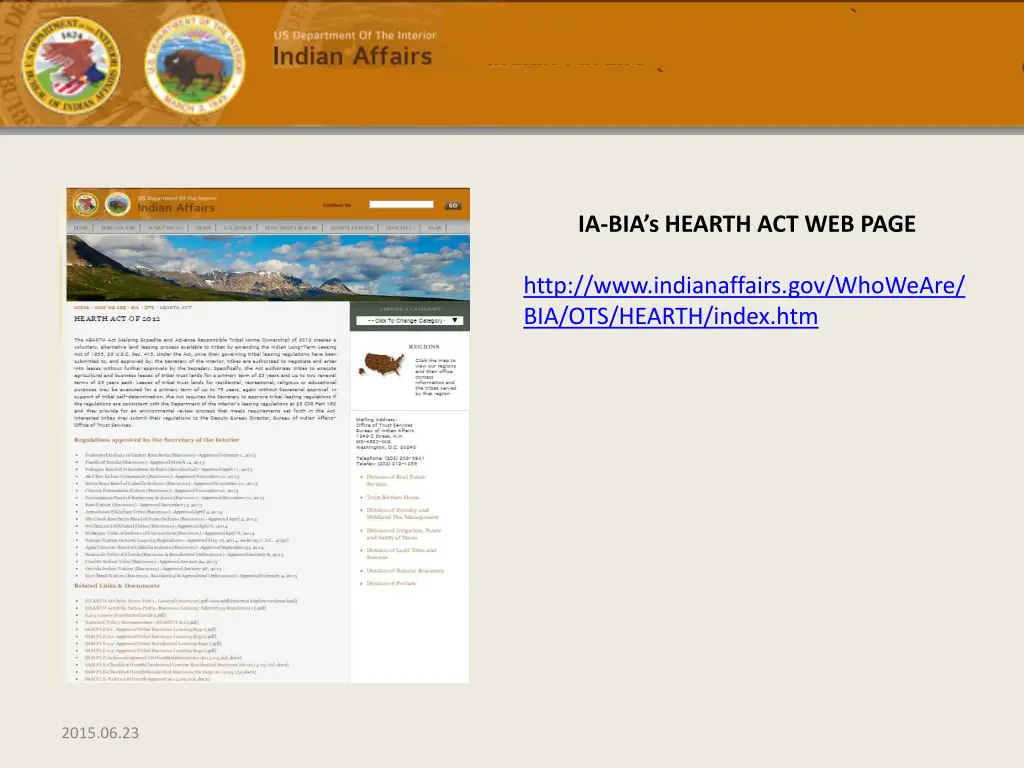 ia bia s hearth act web page