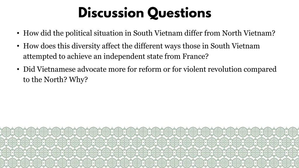 discussion questions