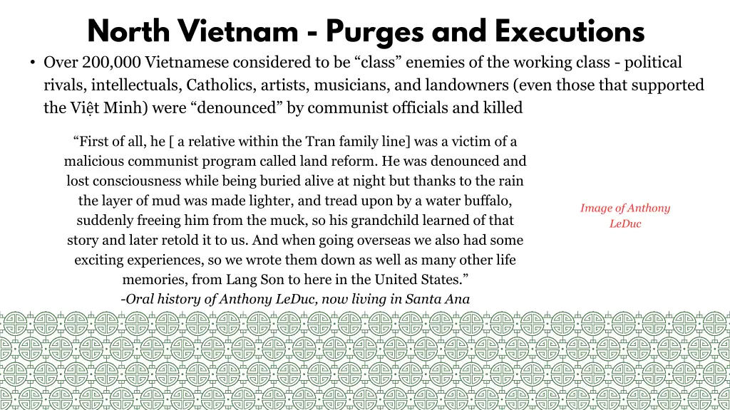 north vietnam purges and executions