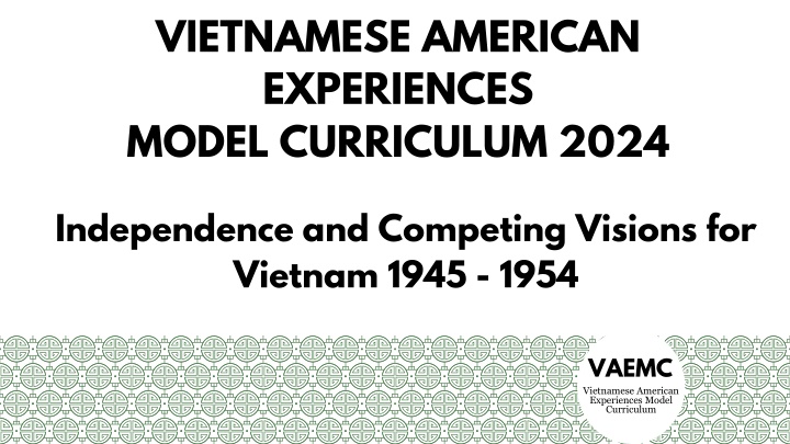 vietnamese american experiences model curriculum