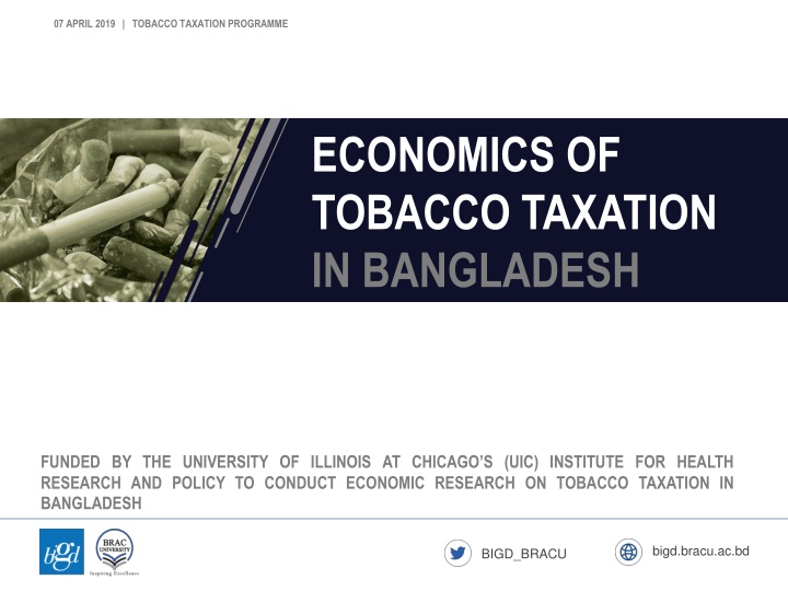07 april 2019 tobacco taxation programme