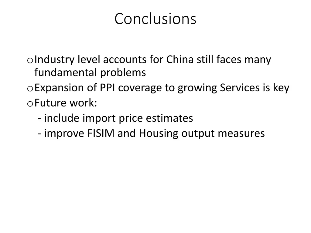 conclusions