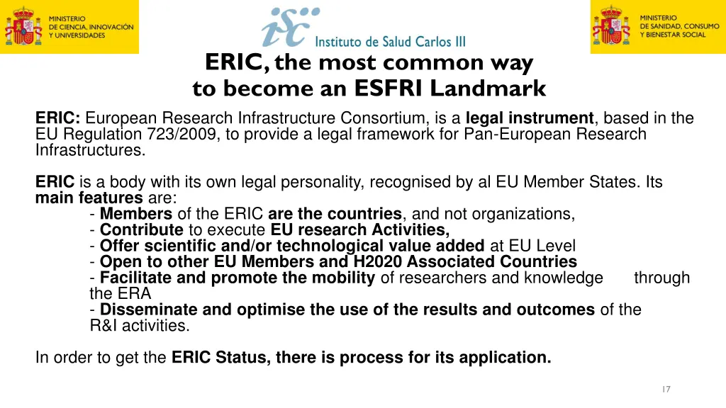 eric the most common way to become an esfri