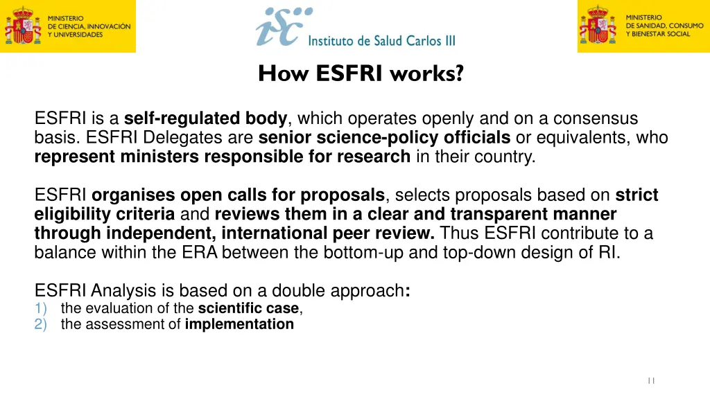 how esfri works