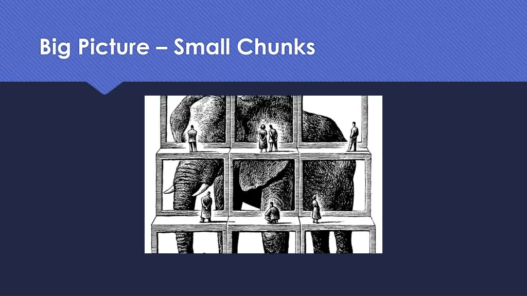big picture small chunks