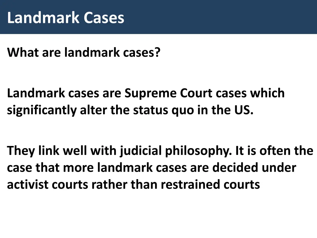 landmark cases