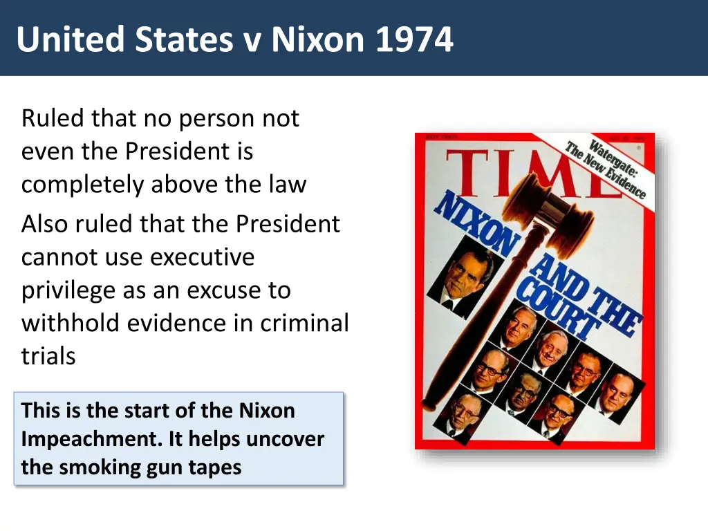 united states v nixon 1974