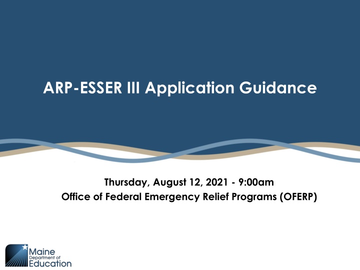 arp esser iii application guidance