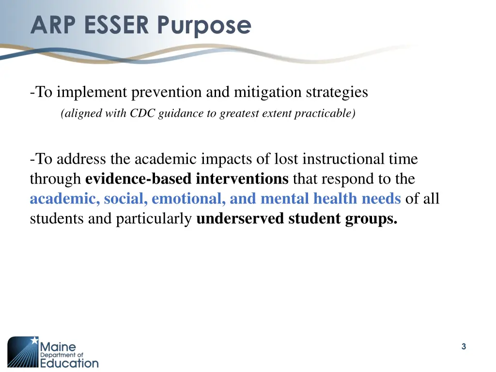 arp esser purpose