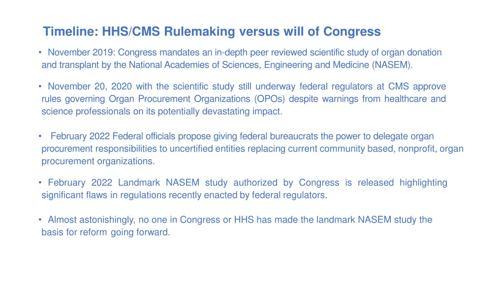 timeline hhs cms rulemaking versus will