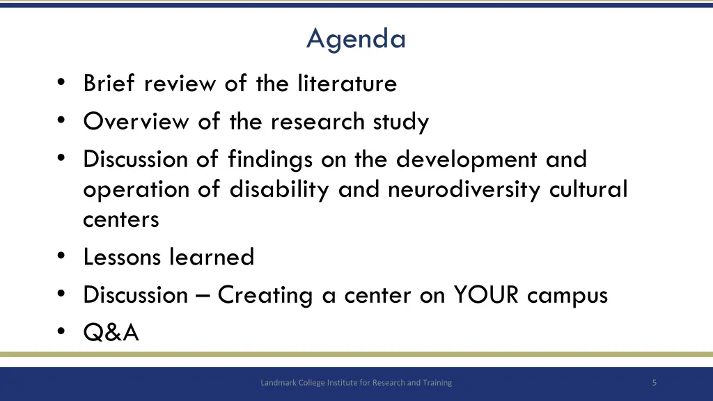 agenda