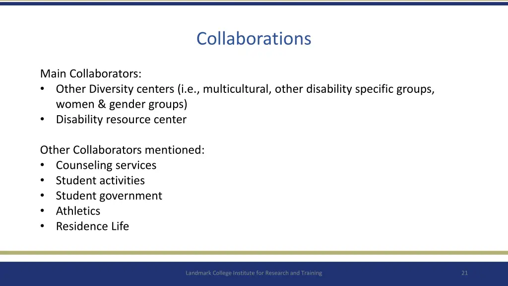 collaborations