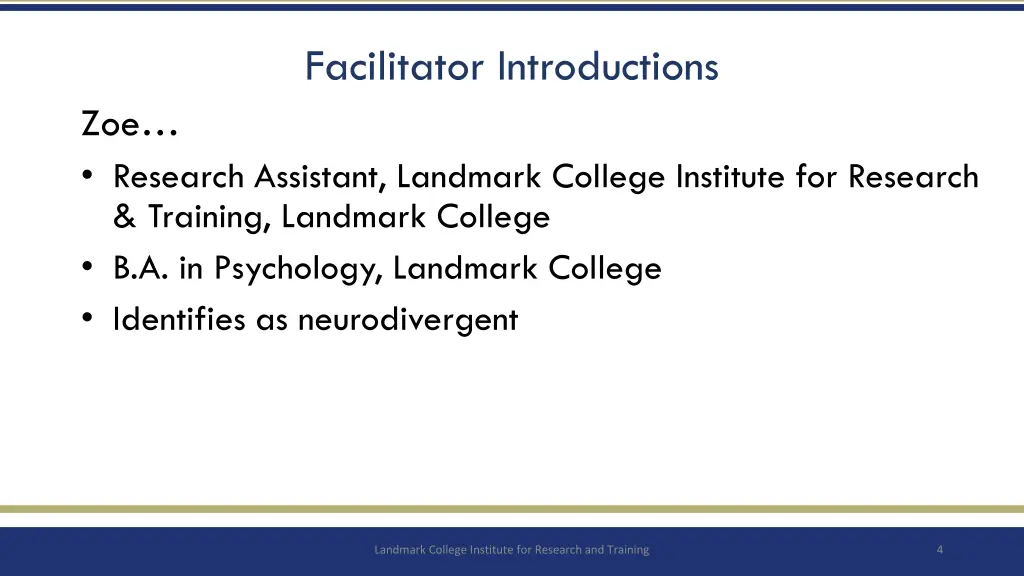 facilitator introductions 2