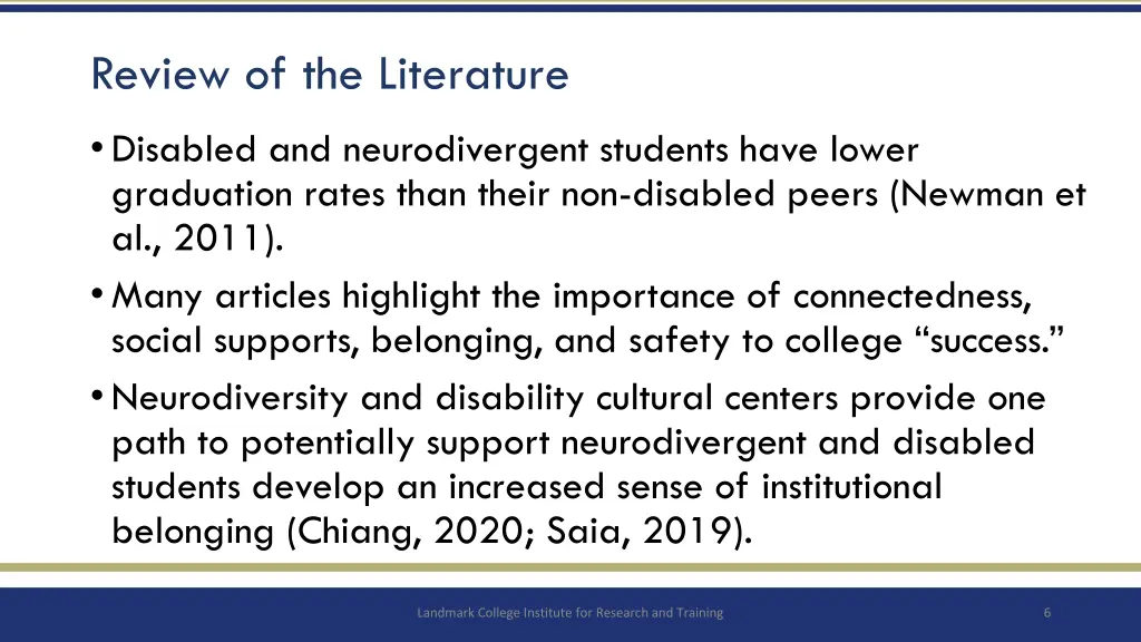 review of the literature