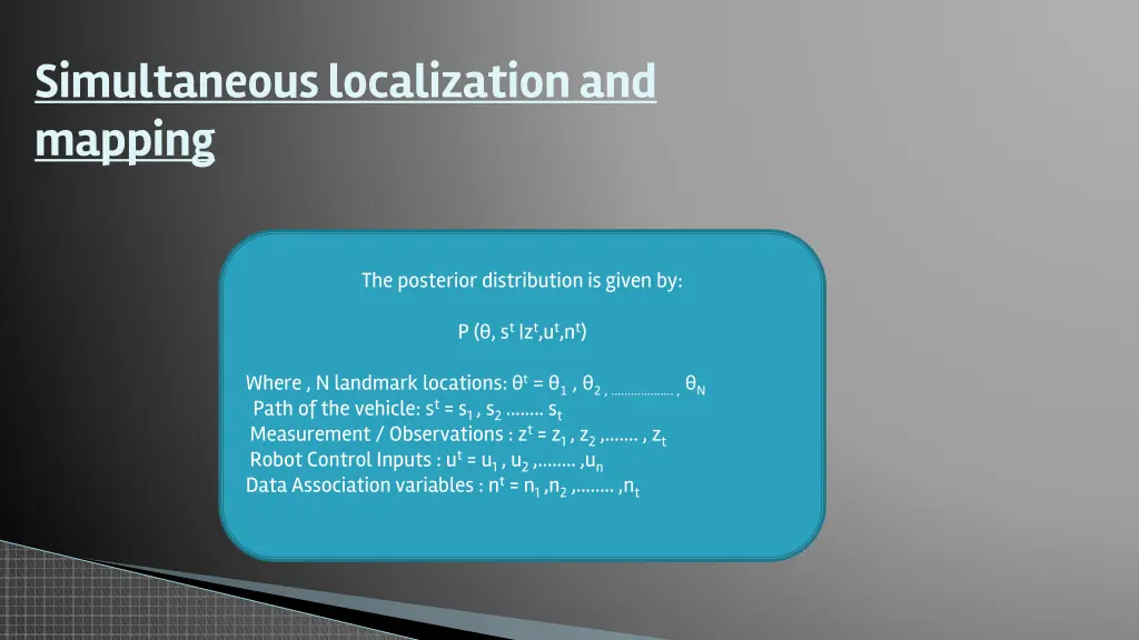 simultaneous localization and mapping