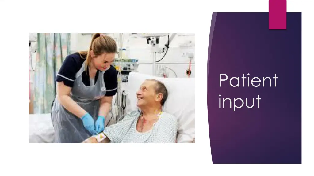 patient input