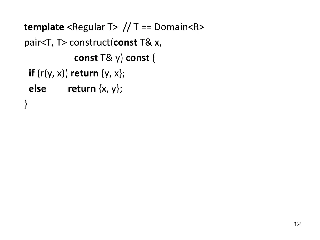 template regular t t domain r pair t t construct