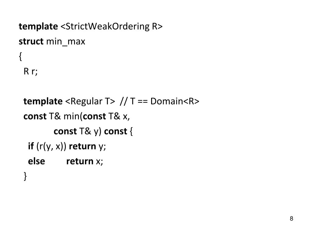 template strictweakordering r struct