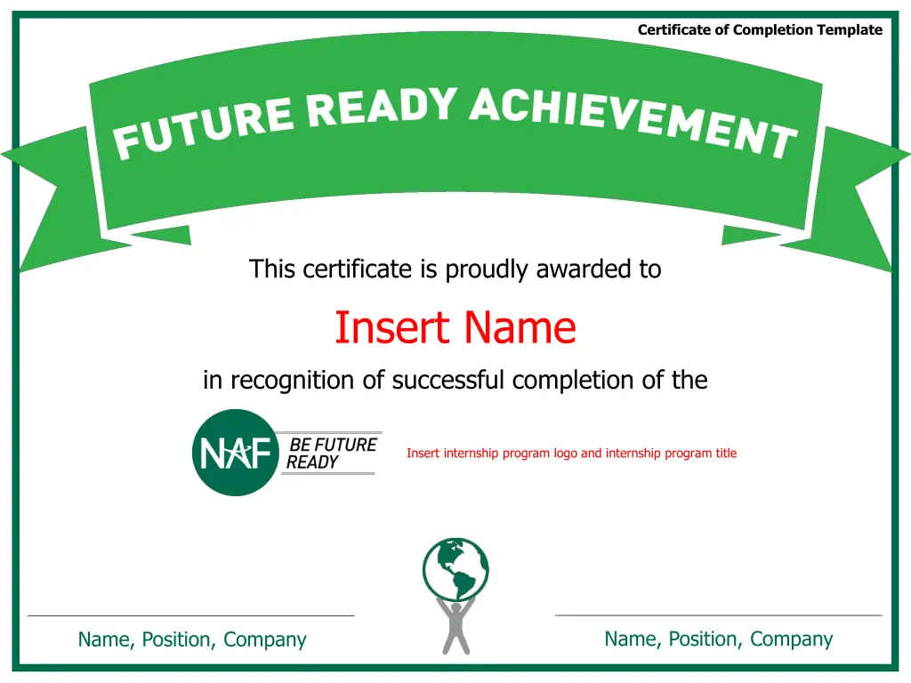 certificate of completion template 1