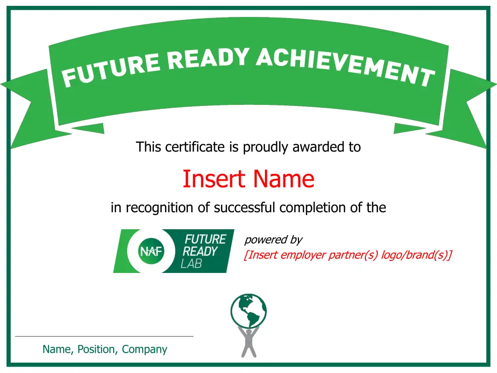 this certificate is proudly awarded to