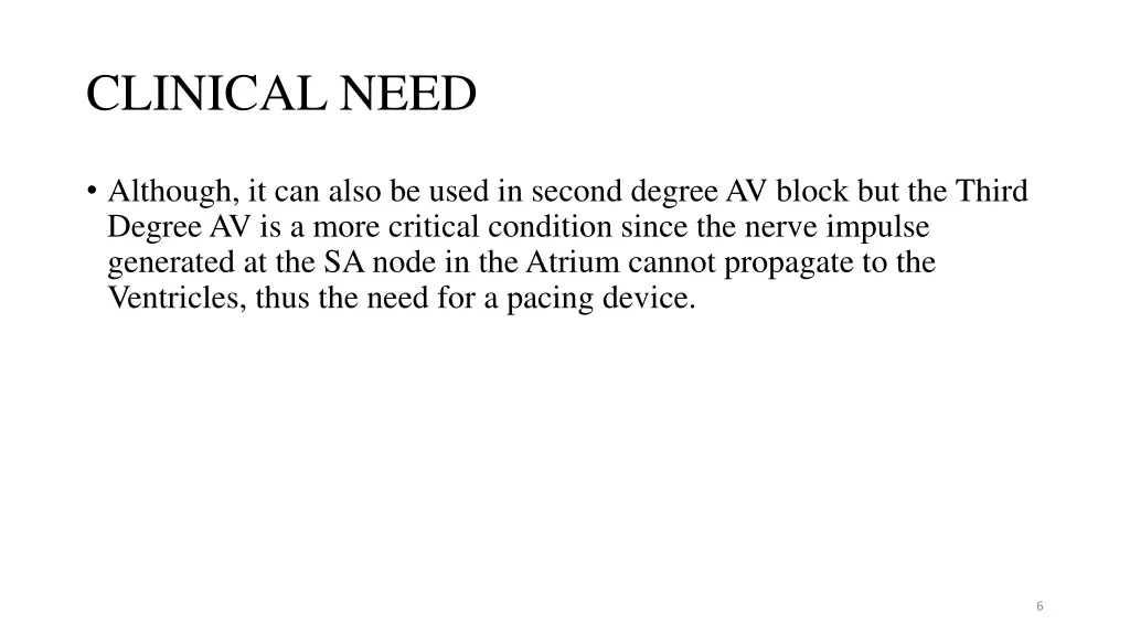 clinical need 1