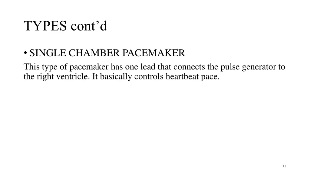 types cont d