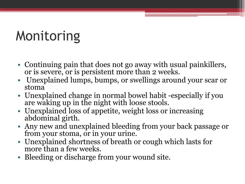 monitoring