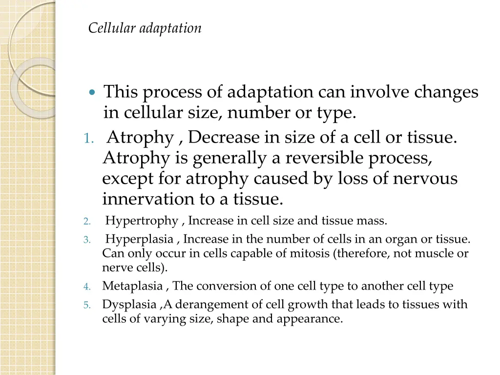 cellular adaptation 1