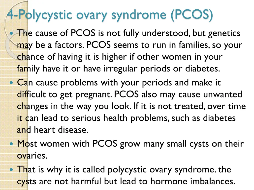 4 polycystic ovary syndrome pcos