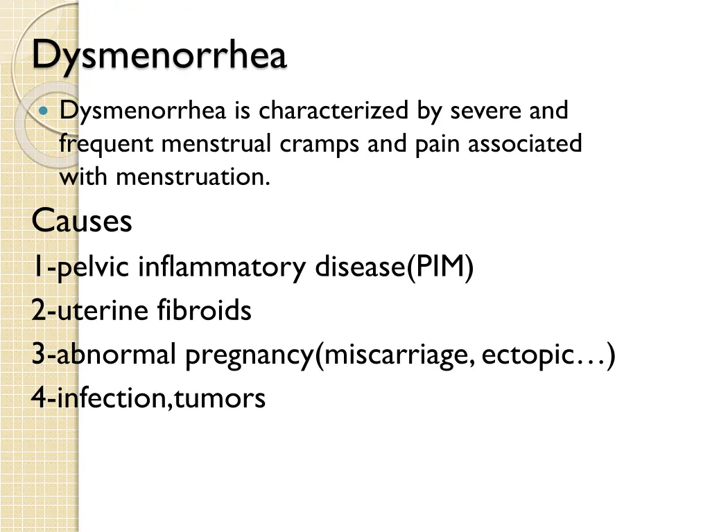 dysmenorrhea