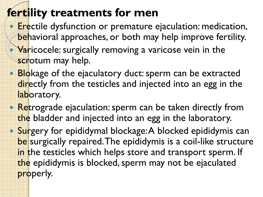fertility treatments for men erectile dysfunction