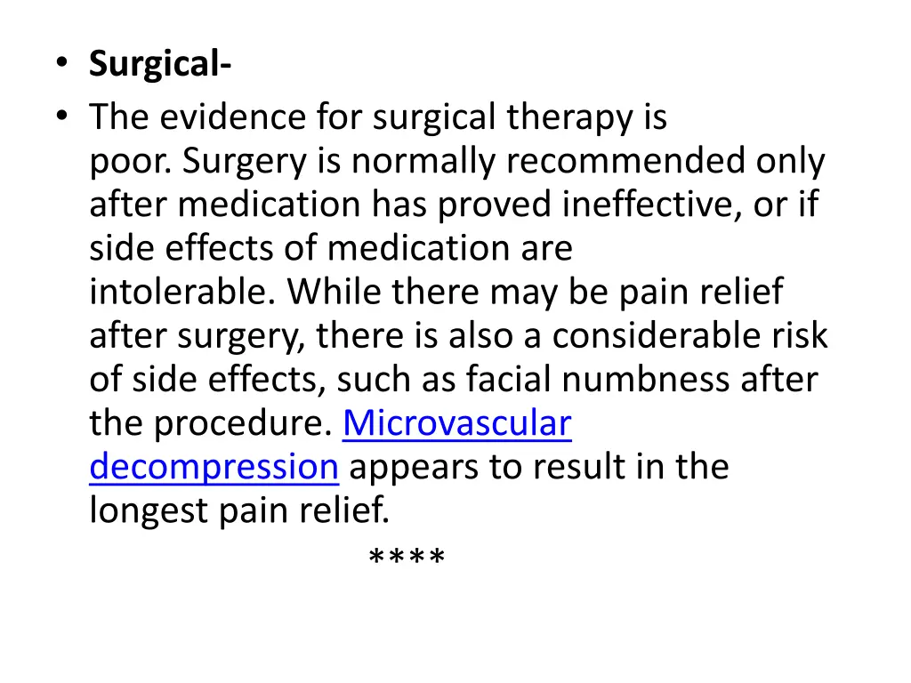 surgical the evidence for surgical therapy