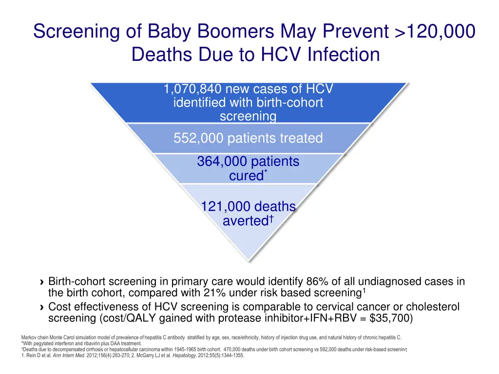 screening of baby boomers may prevent
